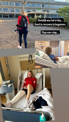 Naar huis na een voorste kruisbandoperatie